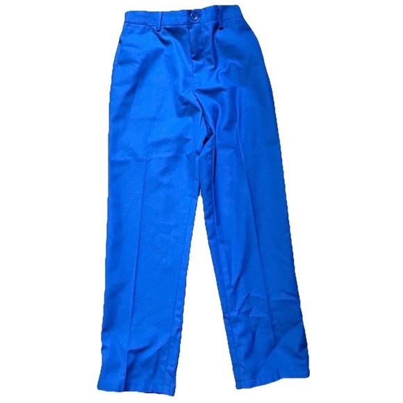 Boys Bright Blue Three Piece Tuxedo Jacket Vest Pants Size 8 - Picture 5 of 5